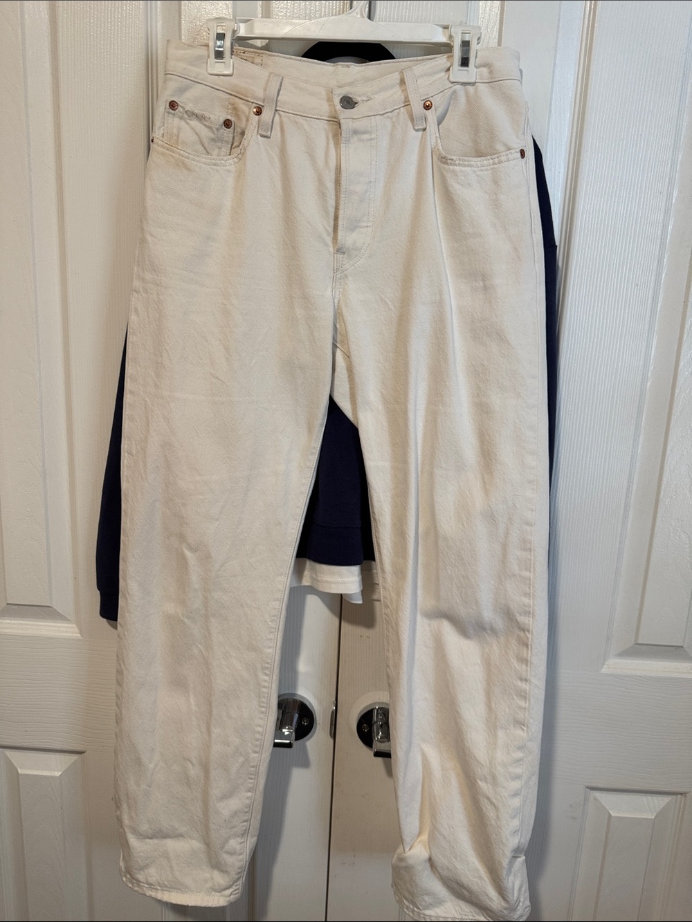 LEVI cream Cotton Pants 28x32
